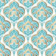 Golden Blue Art Self Adhesive Sticker For Table