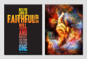 Jesus And Faithful Wall Art, Set Of 2
