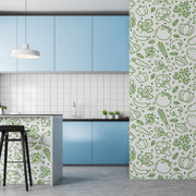 Green Veggies Art Customize Wallpaper