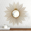 Golden Spiked Wall Mirror