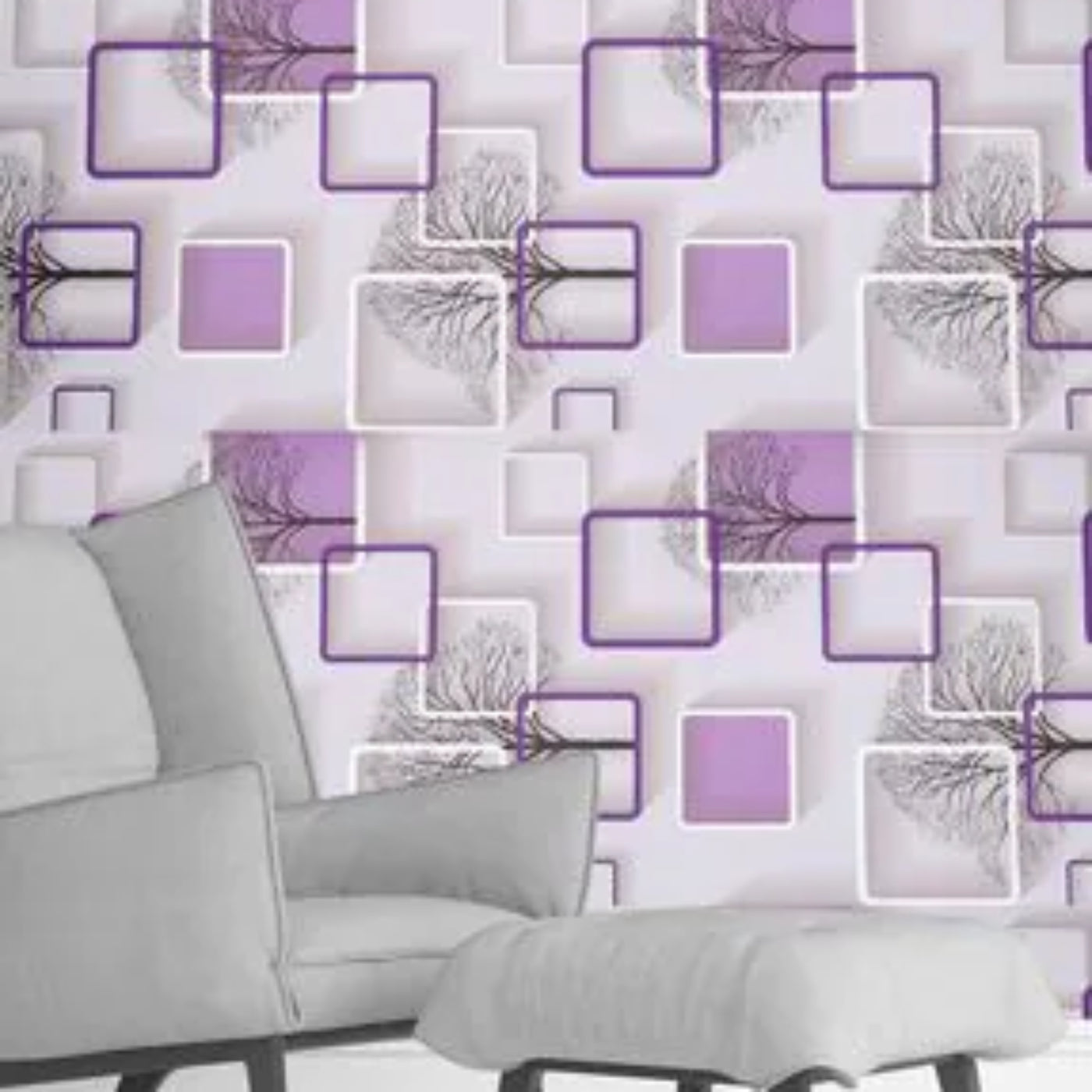 Purple 3D Foam Panel