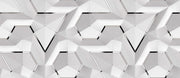 White And Silver 3D Self Adhesive Sticker For Wardrobe