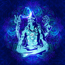 Shiv Meditation Art Self Adhesive Sticker Poster