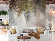 Beautiful Watercolor Leaves Customized Wallpaper