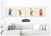 Dance And Harp, Set Of 4