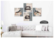 Purse Heels Art, Set Of 4