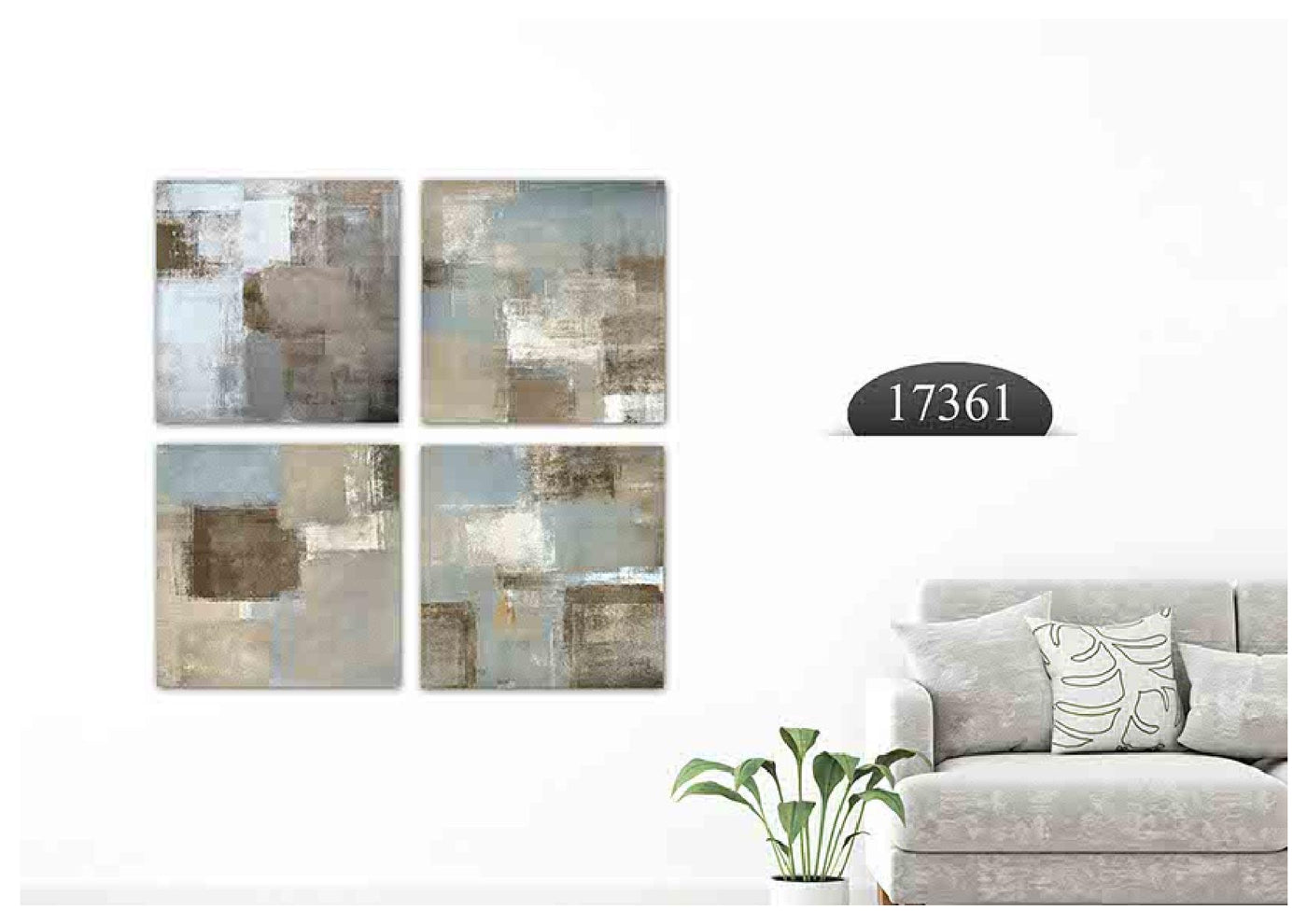 Rustic Art, Set Of 4