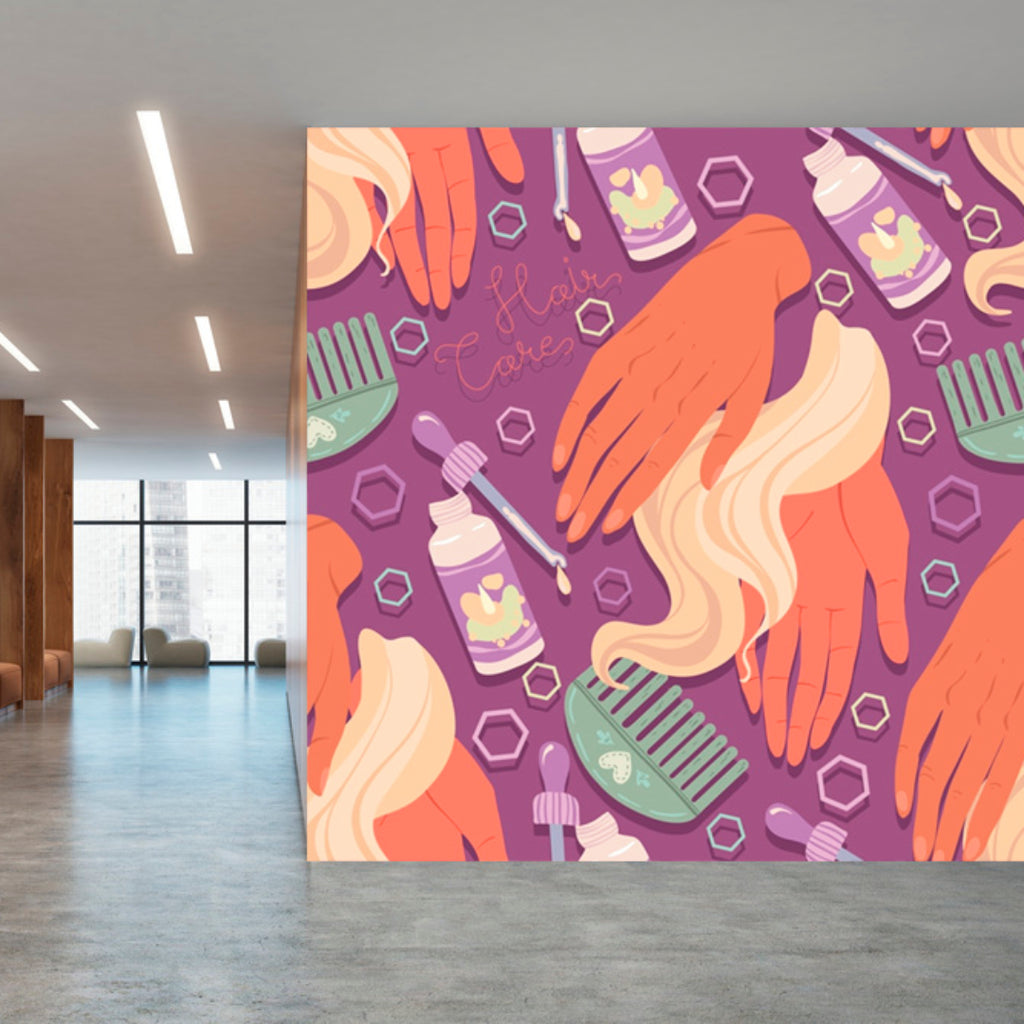 Vibrant 7n Hair Color Design Illustration Vibrant 7n Hair Color Design Illustration