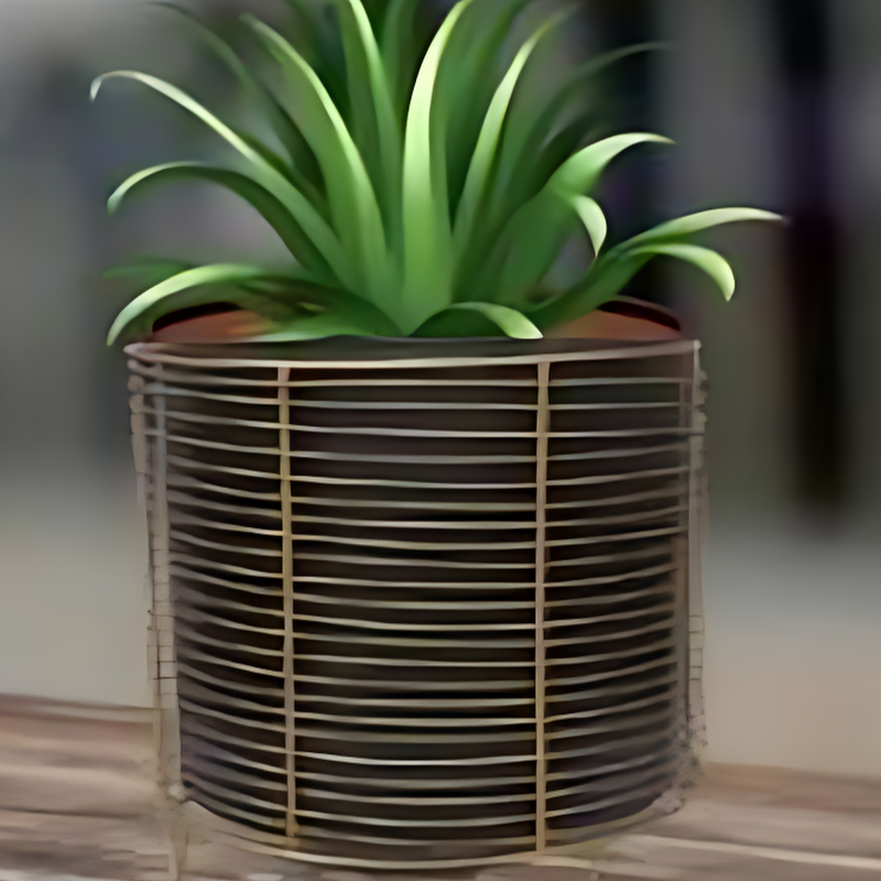 Golden Pot With Black Stand-41