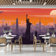 Modern Auckland Purple Wallpaper