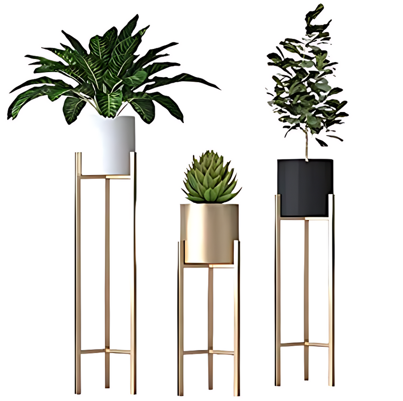 Metal Plant Stand With Planter 93