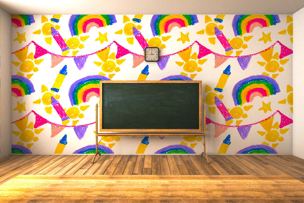 Kids Drawing Sun Wallpaper