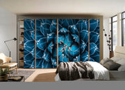 3D Flower Art Self Adhesive Sticker For Wardrobe