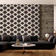 Abstract Brown tiles Customised Wallpaper
