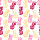 Colourful Pineapple Art Self Adhesive Sticker For Refrigerator