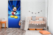 Mickey On Pose Anime Self Adhesive Sticker For Door