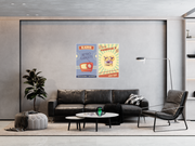 Retro Gadgets Since 1900's Poster, Set Of 2