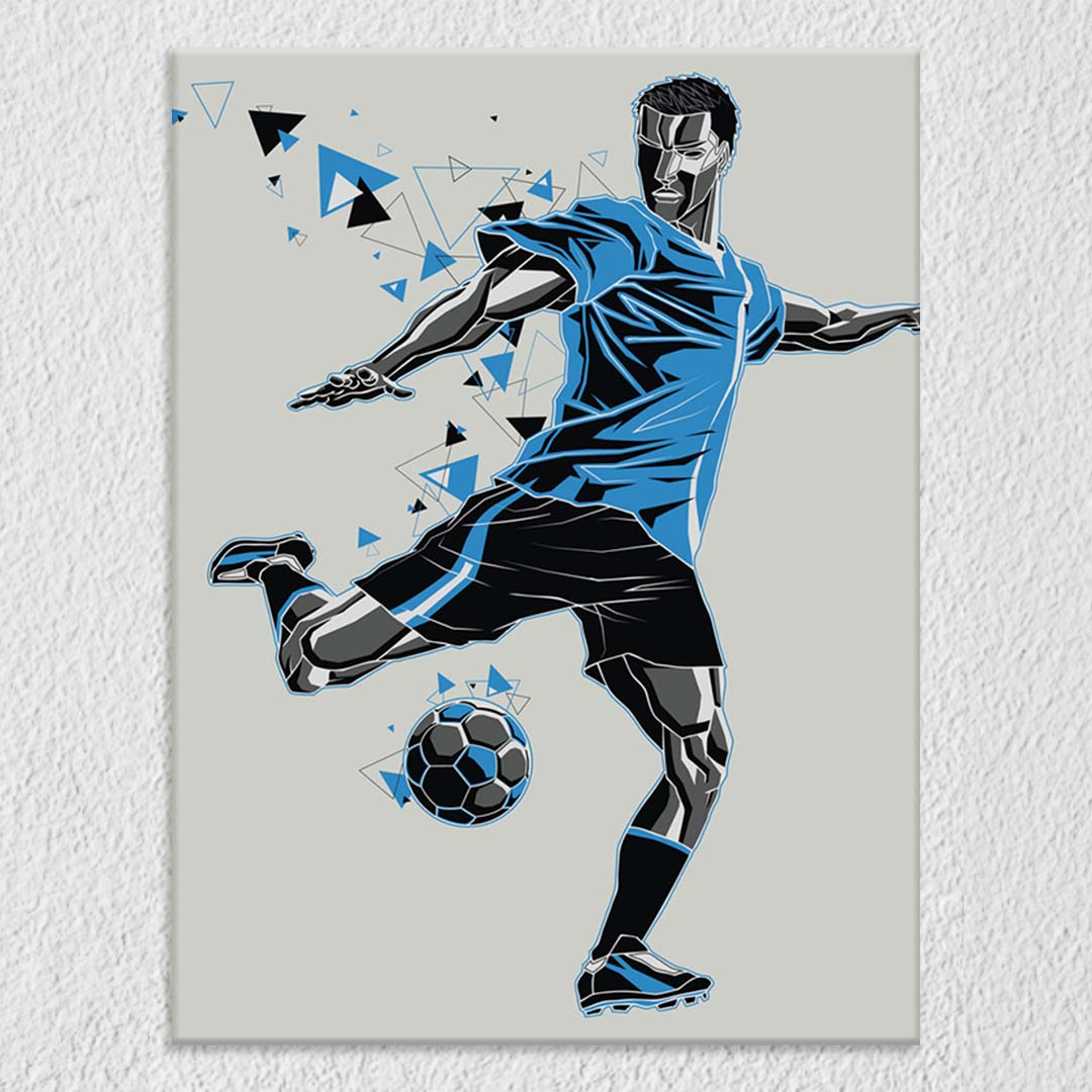 Footballer With A Graphic Trait