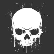 White Skull Self Adhesive Sticker Poster
