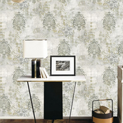 Romania Traditional Golden Damask Wallpaper