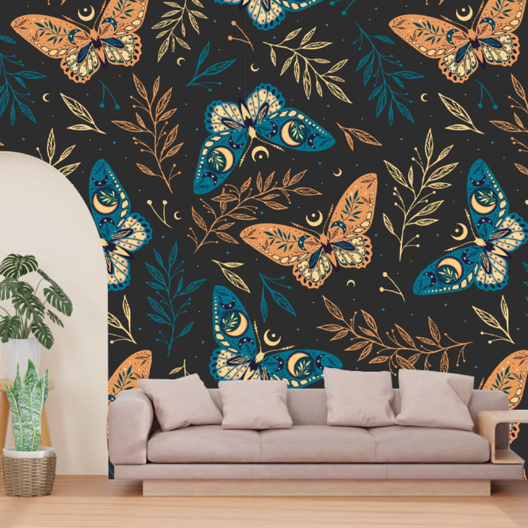 Butterfly Leaf Wallpaper