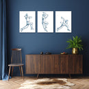 Cricket Baller Wall Art, Set of 3