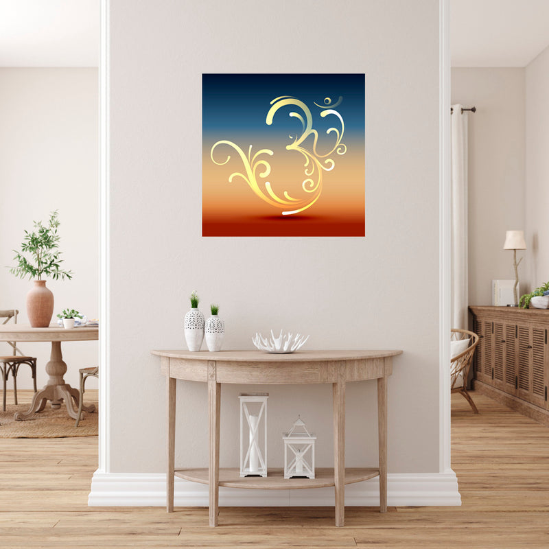 Om Graphic Self Adhesive Sticker Poster