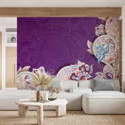 Purple Wallpaper White Design
