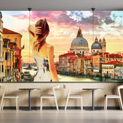 A Lady Painting Wallpaper