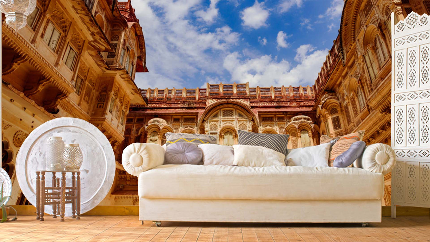 Fort And Sky Rajasthan Wallpaper