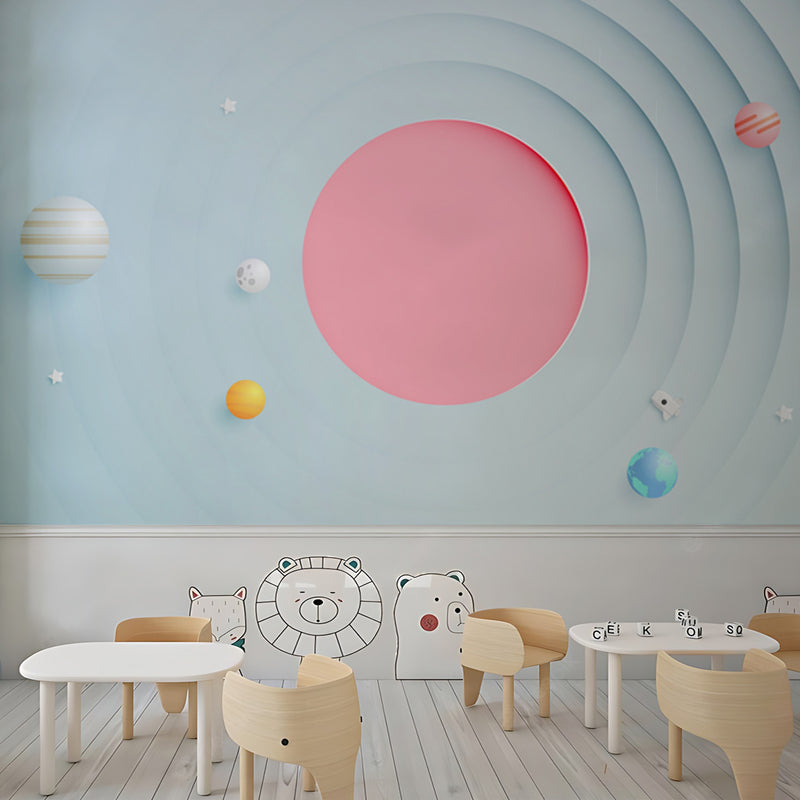 Planets Vinyl School Wallpaper