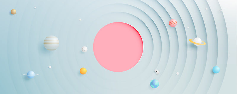 Planets Vinyl School Wallpaper