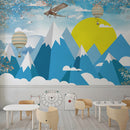 Snow & Mountain School Wallpaper