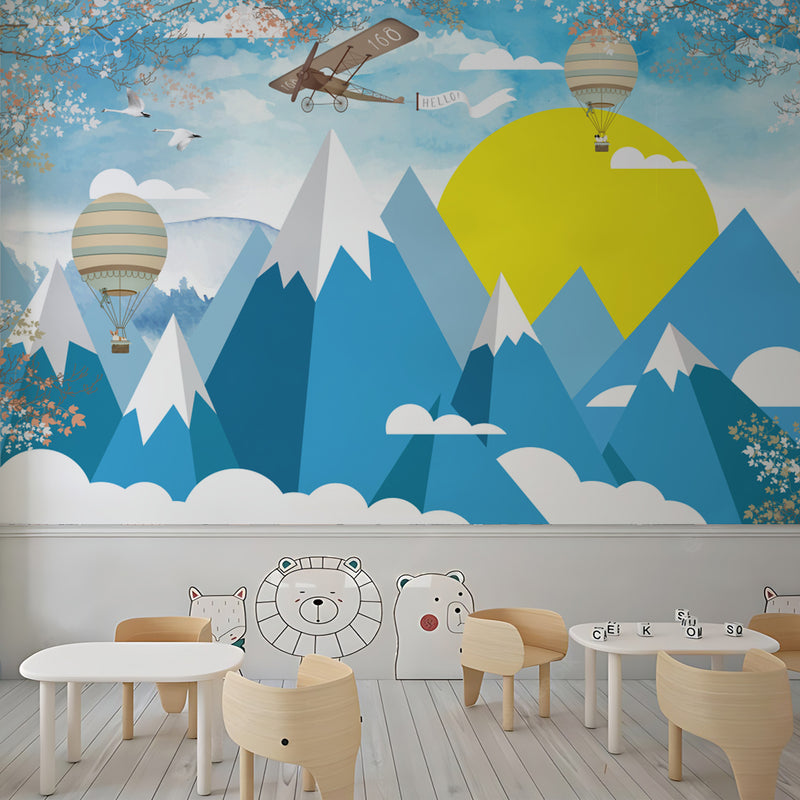 Snow & Mountain School Wallpaper