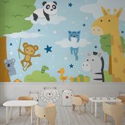 Abstract Doodle School Wallpaper