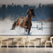 Horse Running In Winter Wallpaper