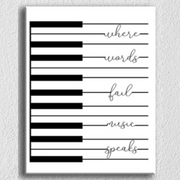 Piano Quotes Wall Art