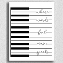 Piano Quotes Wall Art
