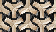 Black And Cream 3D Self Adhesive Sticker For Wardrobe