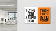 Flying like a super hero Set of 2