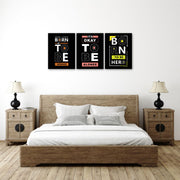 Inspirational Quotes Wall Art, Set Of 3