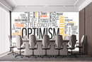 Optimism Wordmap Typography Wallpaper