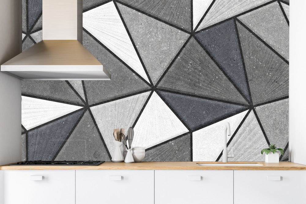 Beautiful Kitchen Tiles Pattern Customised Wallpaper
