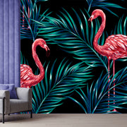 Flamingo Black Wallpaper