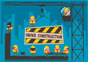 Under Construction Blue Wallpaper