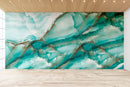 Shades Of Green Marble Effect Wallpaper