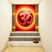 Om In Rays Self Adhesive Sticker Poster