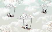 Panda Vinyl School Wallpaper