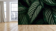 Tropical Detailed Leaf Wallpaper
