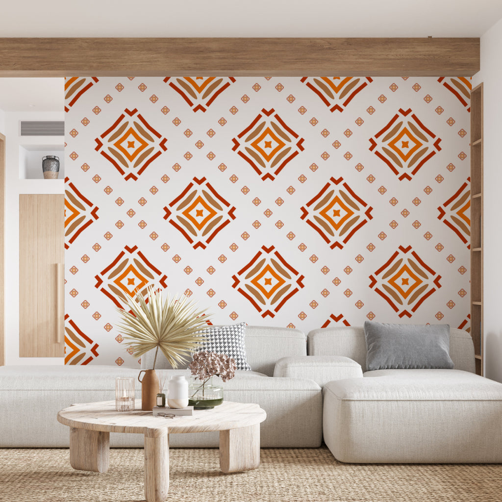 Large Wall Stencil Pattern Wallpaper Myindianthings